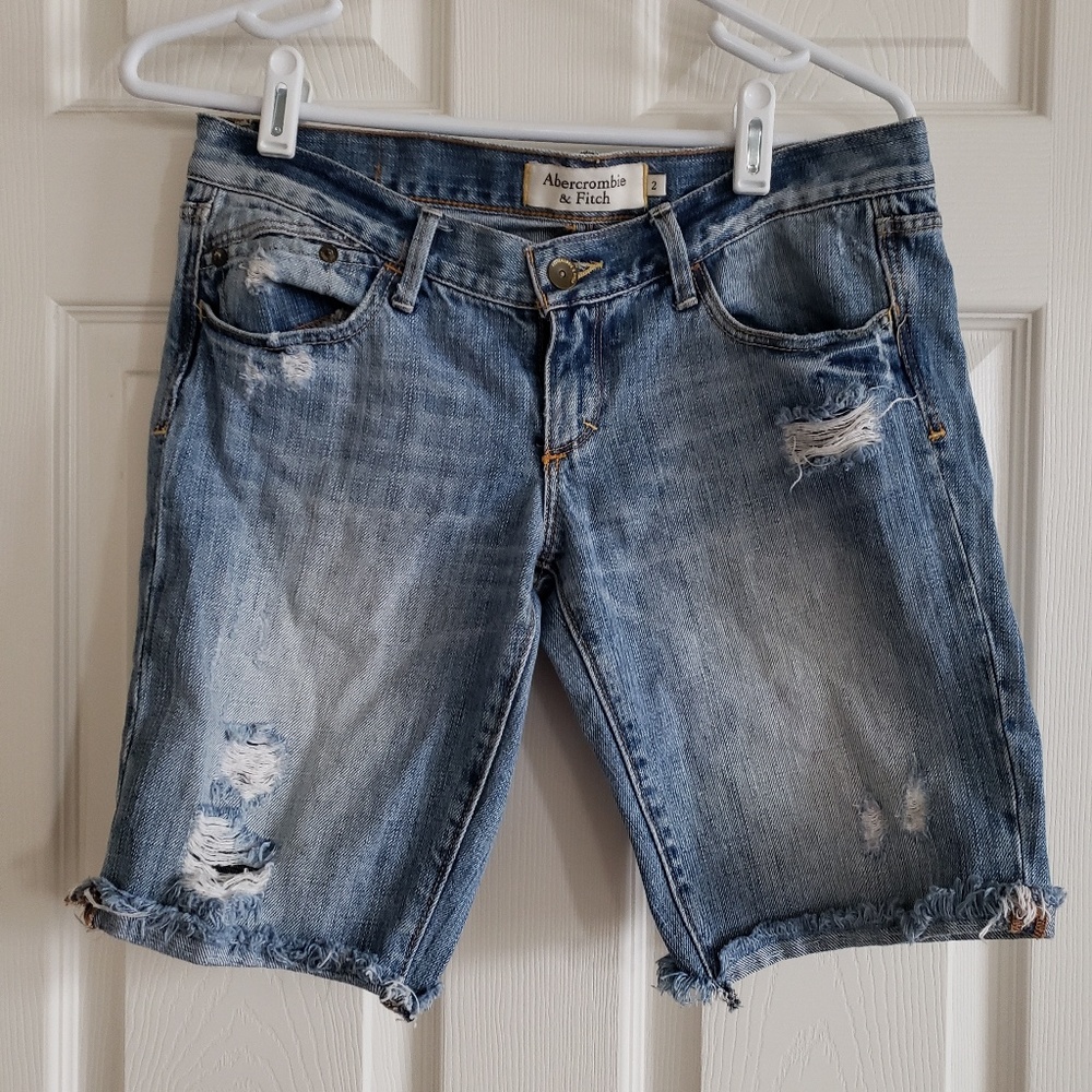 Abercrombie and Fitch long jean shorts